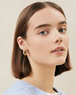 Atlas Gold Twisted Hoop Earrings Jewelry|Accessories