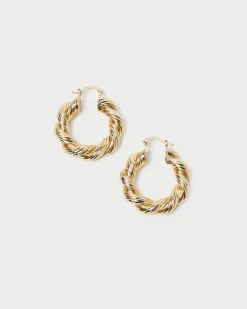 Best Atticus Gold Twisted Hoop Earrings Event Essentials|Jessie Loves