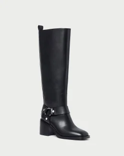 Online Audrey Black Tall Engineer Boot Boots
