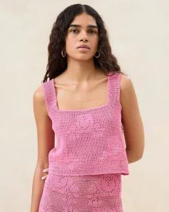 Clearance Aurelie Rose Crochet Sleeveless Top FOR THE GUESTS|Event Essentials