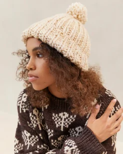 Ava Knit Pompom Hat Accessories