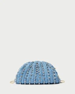 Best Bailey Blue/Crystal Dome Clutch SOMETHING BLUE|FOR THE GUESTS