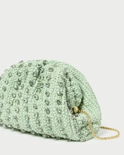 Bailey Natural/Crystal Dome Clutch Event Essentials|Vacation Shop