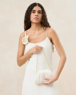 New Bailey Pleated Dome Clutch SOMETHING BLUE|FOR THE BRIDE