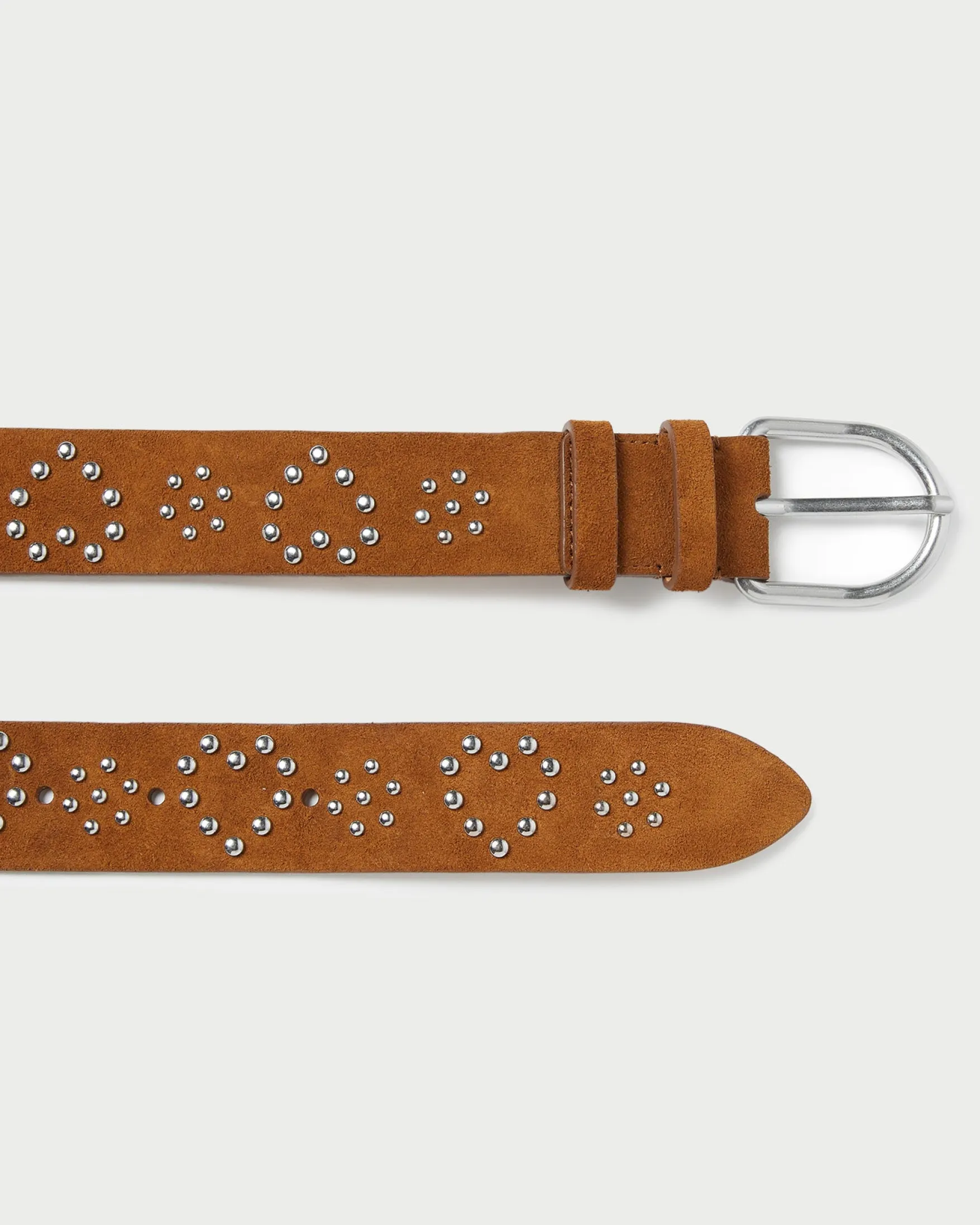Best Beckett Cacao Suede Studded Belt Casual Staples|Jessie Loves