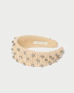 Sale Bellamy Blue Satin Puffy Headband SOMETHING BLUE|Accessories