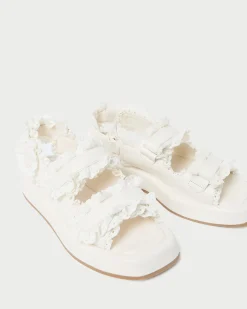 Sale Blaise Raffia Platform Sandal Flat Sandals