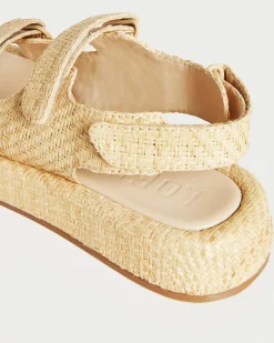 Online Blaise Leather Platform Sandal Casual Staples|Vacation Shop