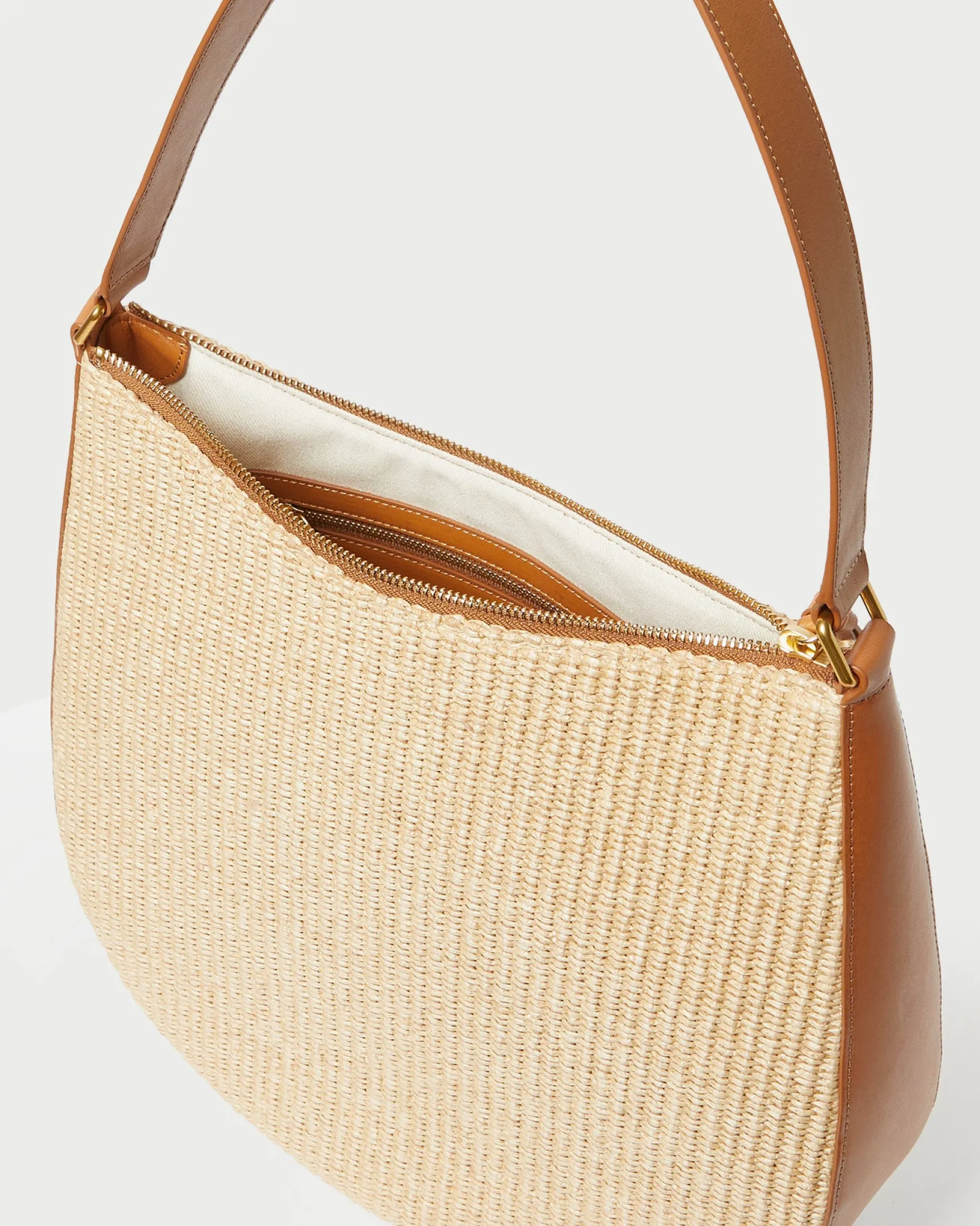 Bowen Natural Straw Hobo Casual Staples|Totes