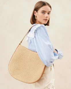 Bowen Natural Straw Hobo Casual Staples|Totes