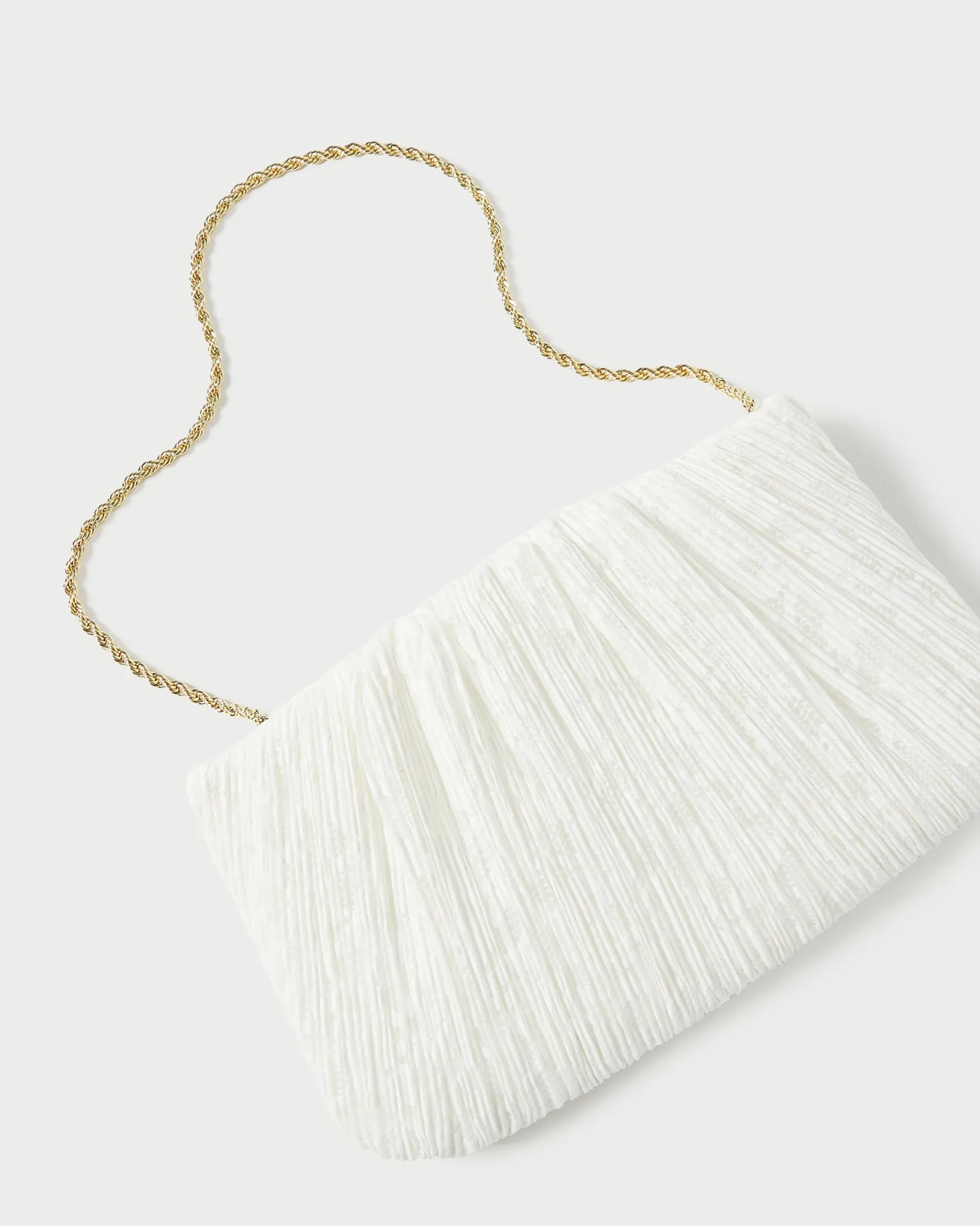 Brit Flat Pleated Clutch SOMETHING BLUE|FOR THE BRIDE