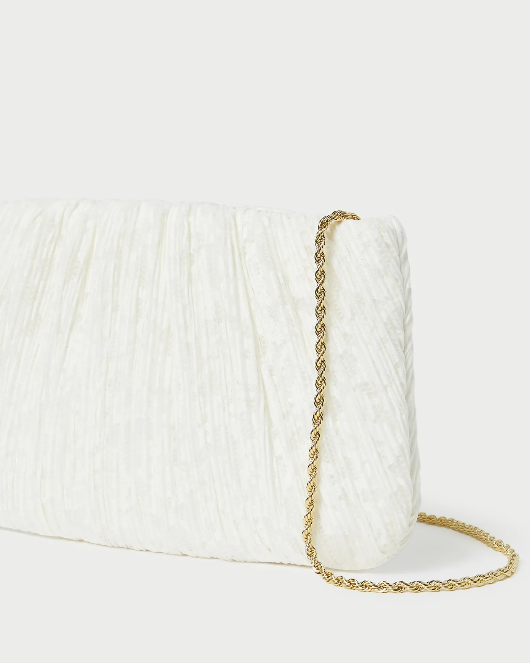 Brit Flat Pleated Clutch SOMETHING BLUE|FOR THE BRIDE