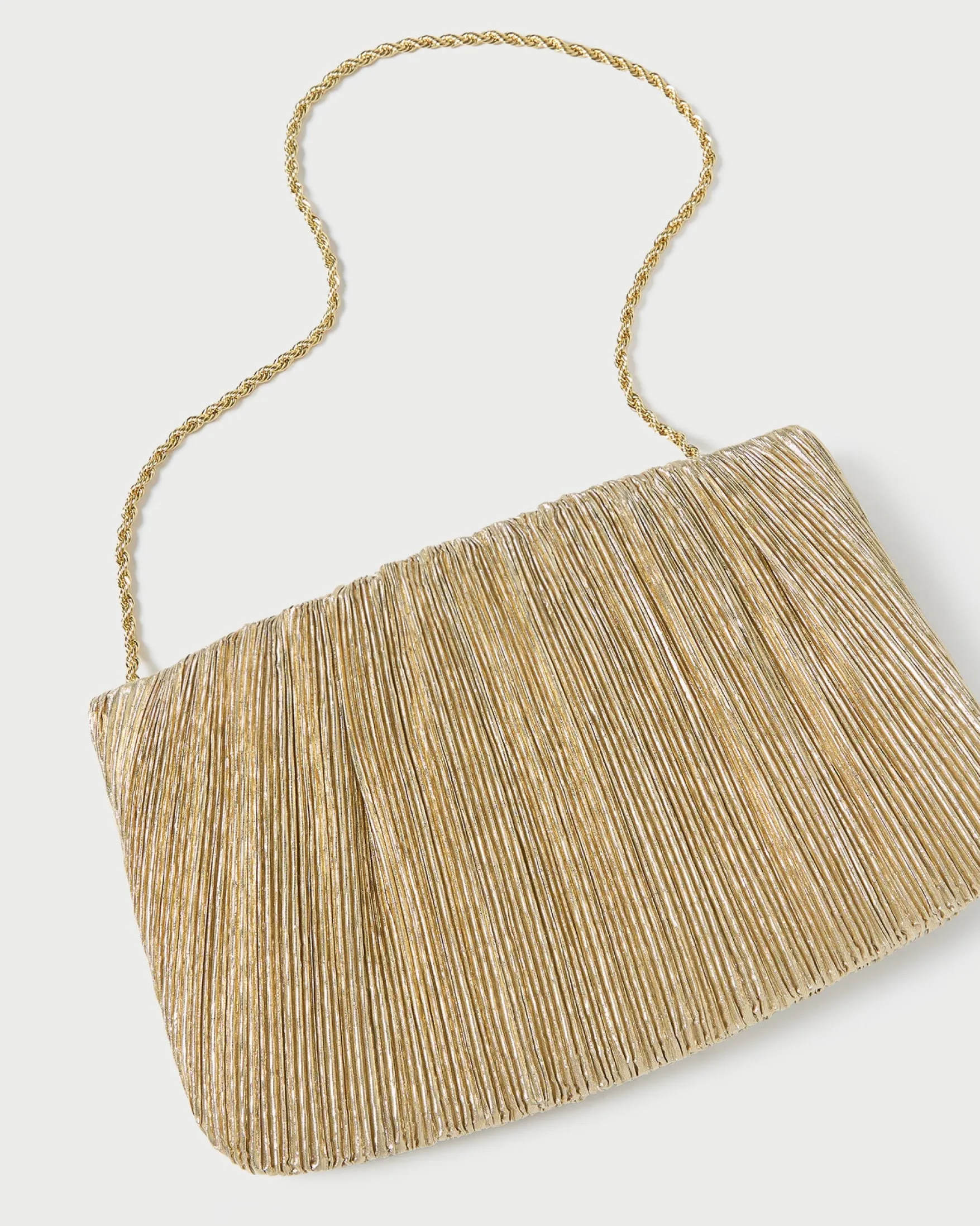 Brit Flat Pleated Clutch SOMETHING BLUE|FOR THE BRIDE