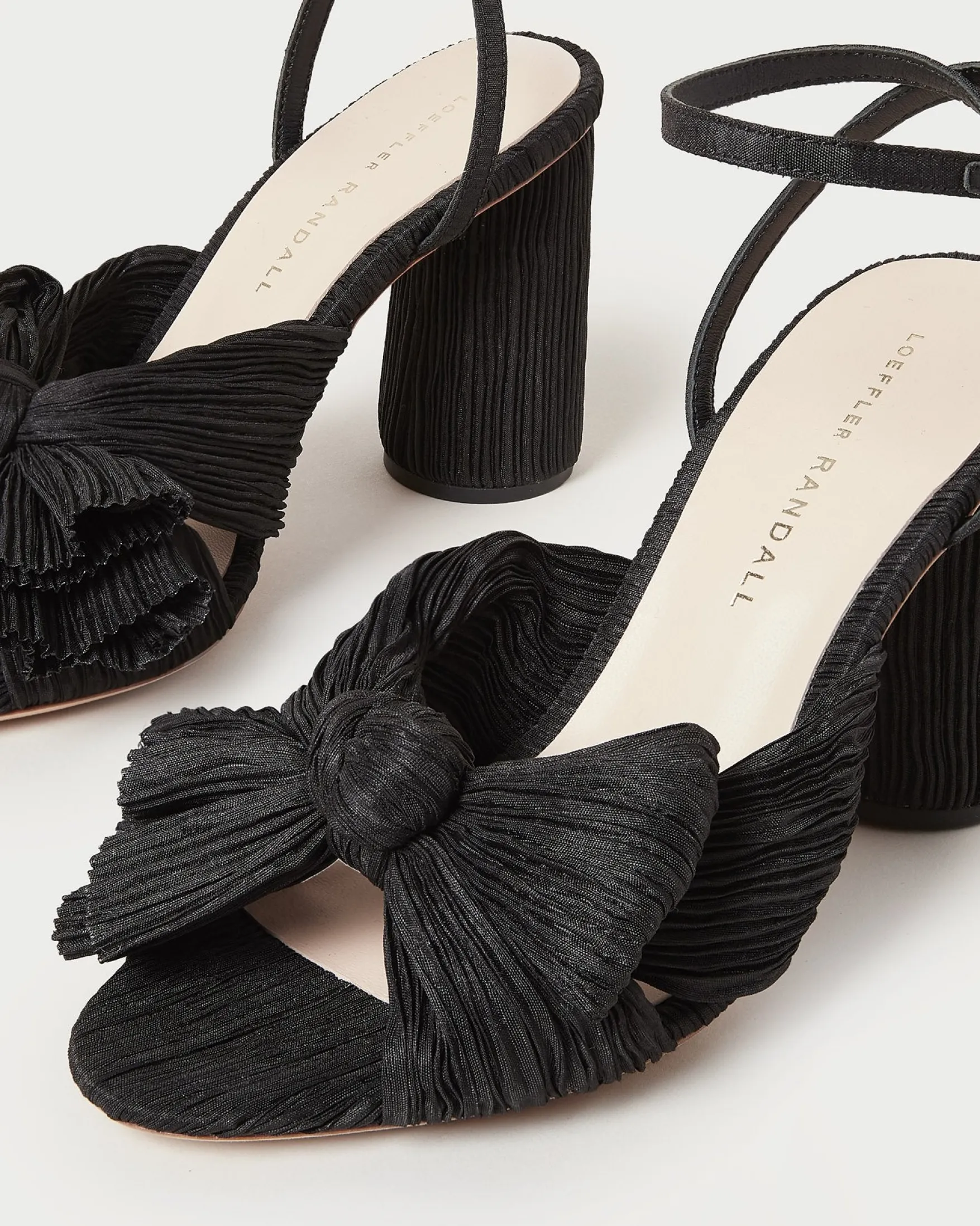 Sale Camellia Pleated Bow Heel FOR THE BRIDE|Heeled Sandals