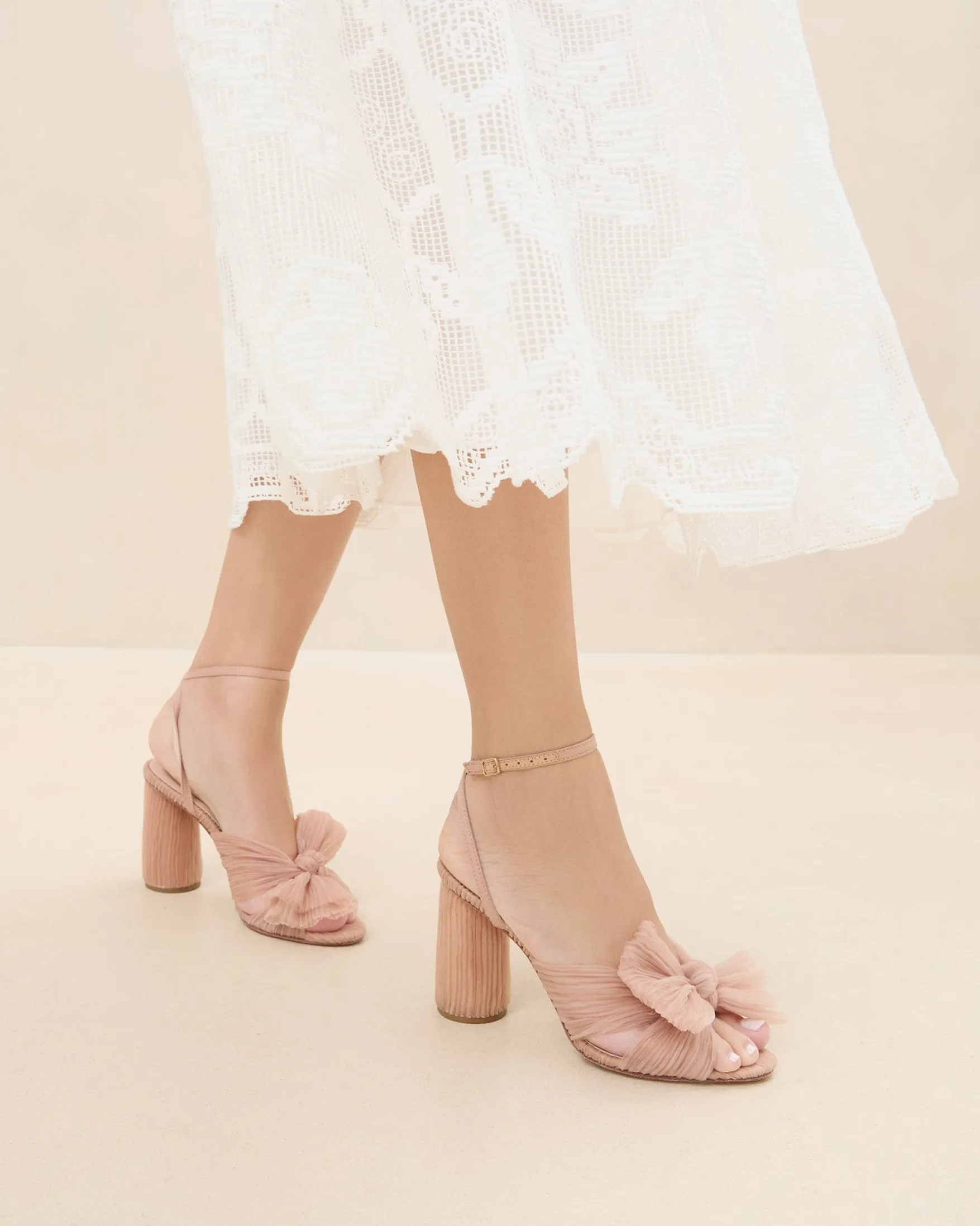 Online Camellia Blue Floral Bow Heel SOMETHING BLUE|FOR THE GUESTS