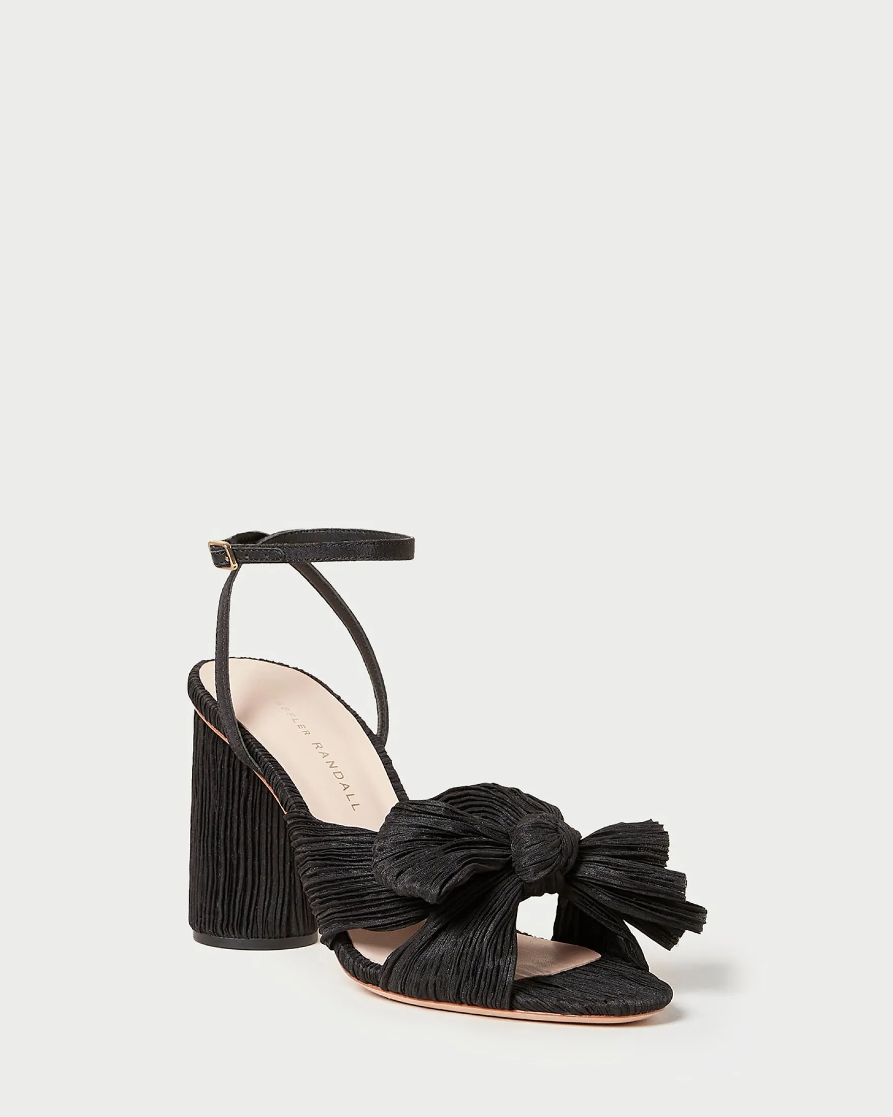 Outlet Camellia Pleated Bow Heel SOMETHING BLUE|FOR THE BRIDE