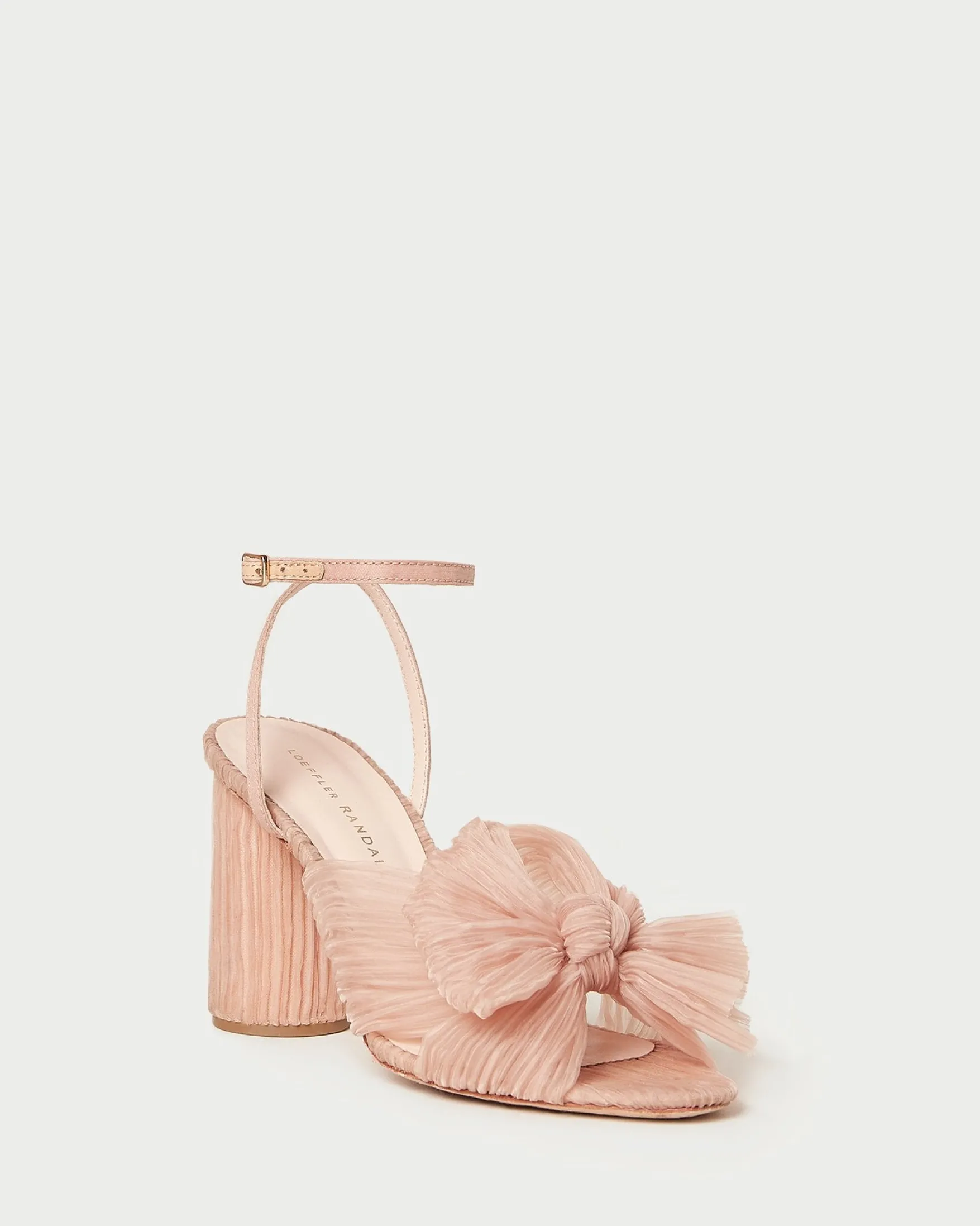 Outlet Camellia Pleated Bow Heel SOMETHING BLUE|FOR THE BRIDE