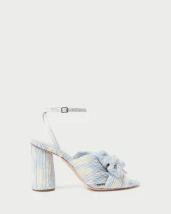 Discount Camellia Pleated Bow Heel FOR THE BRIDE|Heeled Sandals