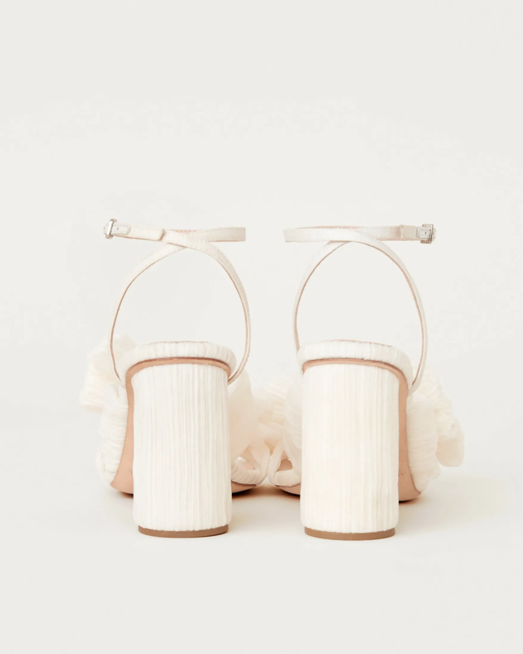 Discount Camellia Pleated Bow Heel FOR THE BRIDE|Heeled Sandals