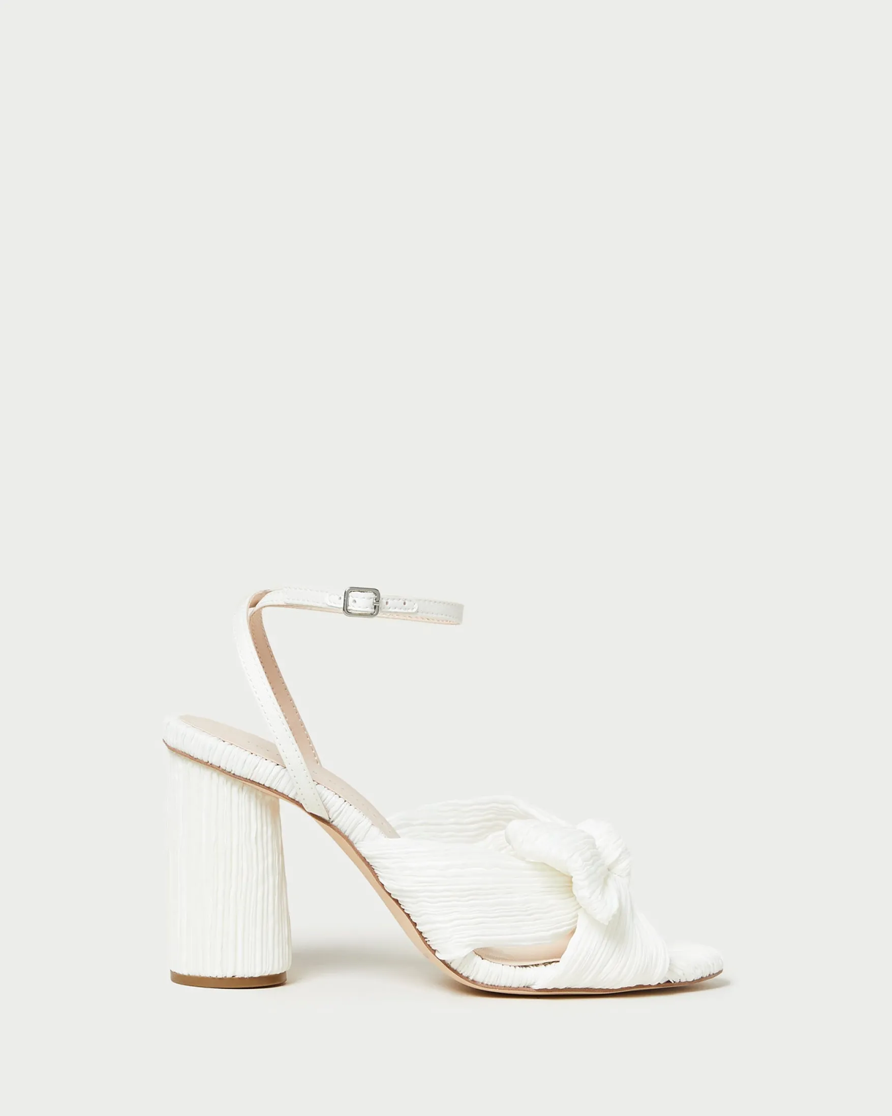 Discount Camellia Pleated Bow Heel FOR THE BRIDE|Heeled Sandals