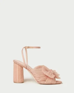 Discount Camellia Pleated Bow Heel FOR THE BRIDE|Heeled Sandals