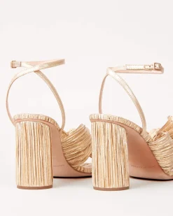 Discount Camellia Pleated Bow Heel SOMETHING BLUE|FOR THE BRIDE