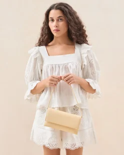 New Charlee Butter Leather Shoulder Bag FOR THE GUESTS|Event Essentials