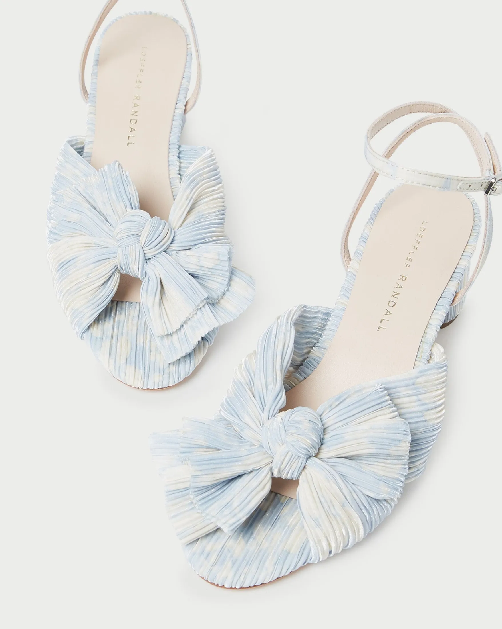 Online Dahlia Black Pleated Bow Heel Heeled Sandals