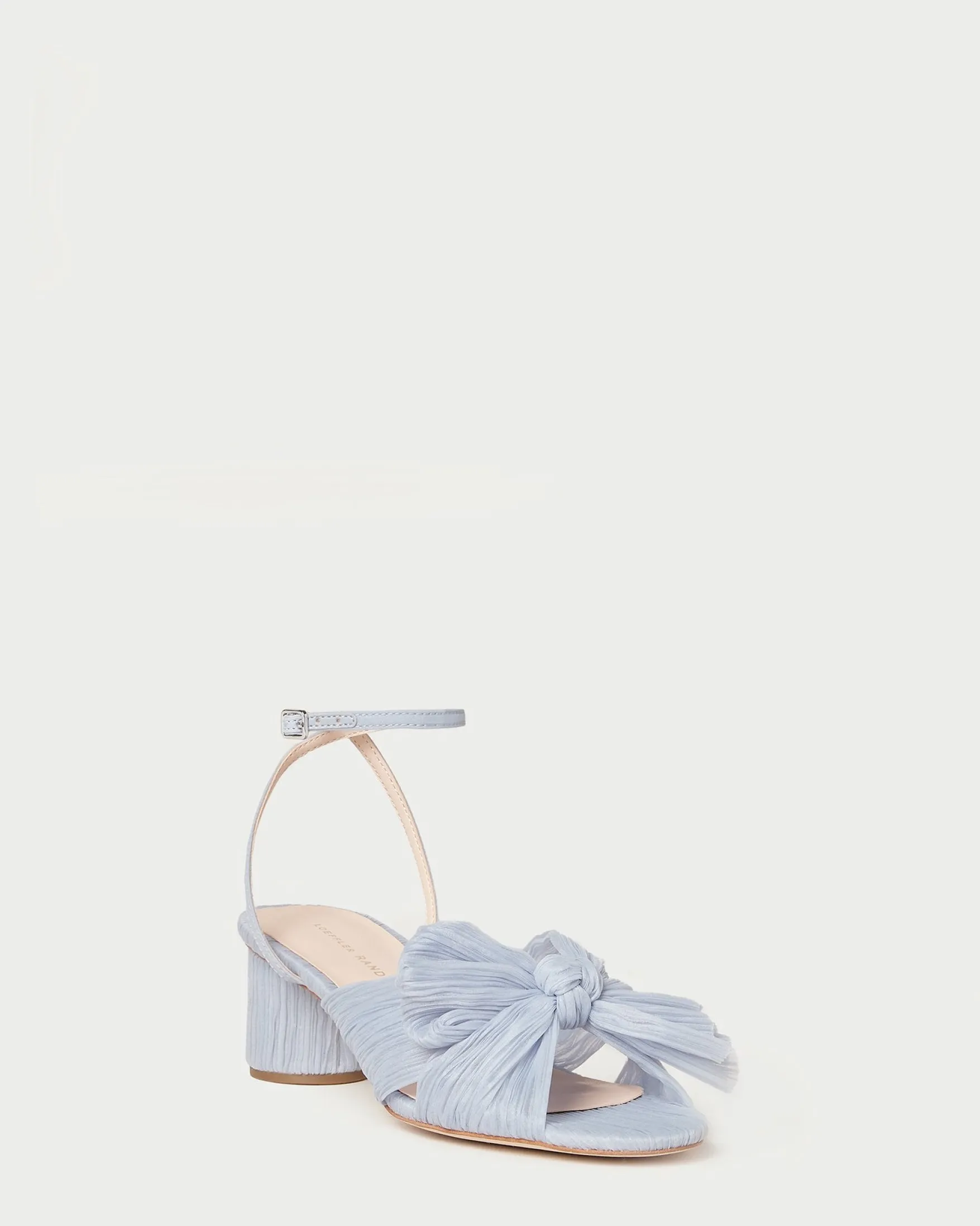 Online Dahlia Black Pleated Bow Heel Heeled Sandals