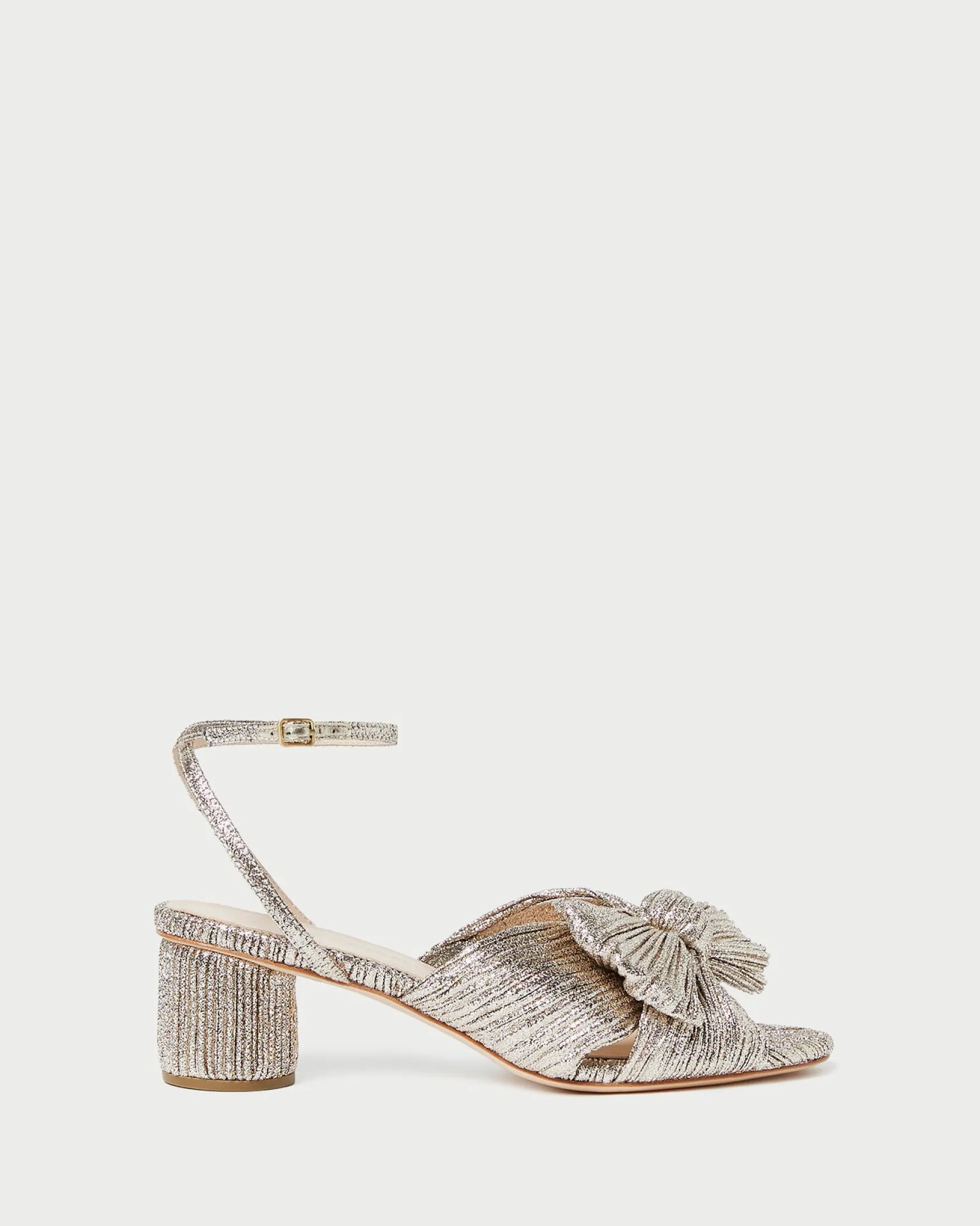 Online Dahlia Black Pleated Bow Heel Heeled Sandals