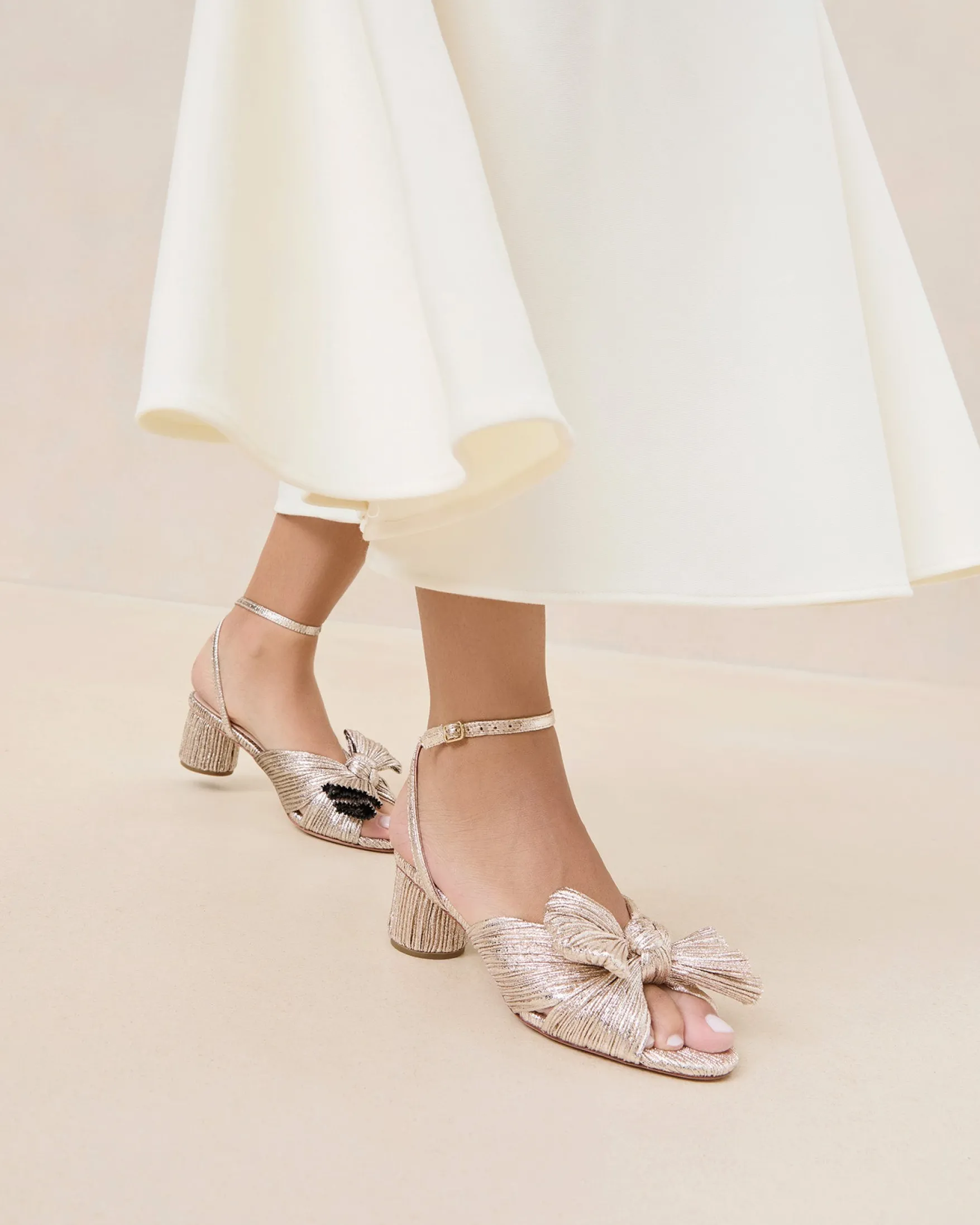 Online Dahlia Black Pleated Bow Heel Heeled Sandals