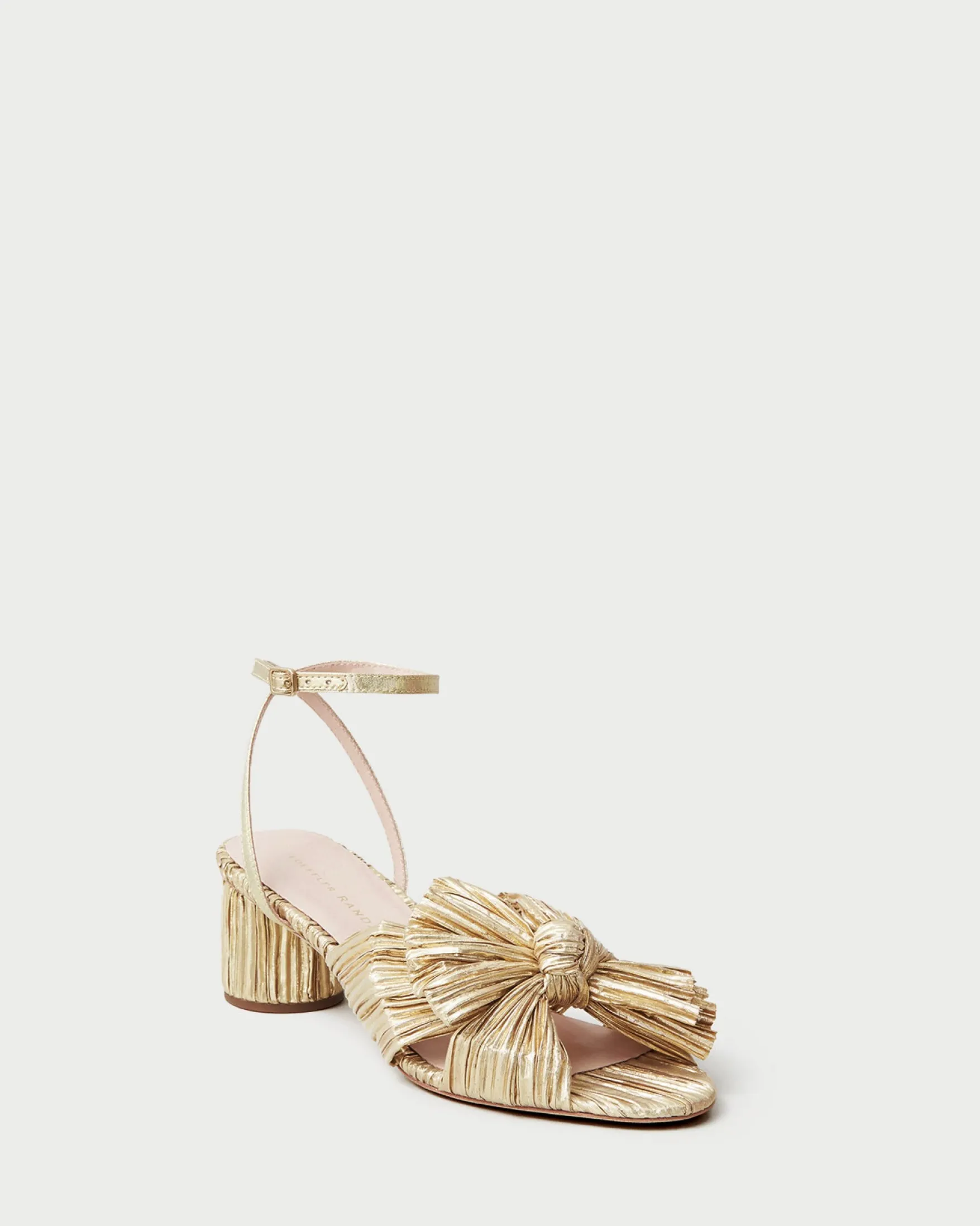Online Dahlia Black Pleated Bow Heel Heeled Sandals