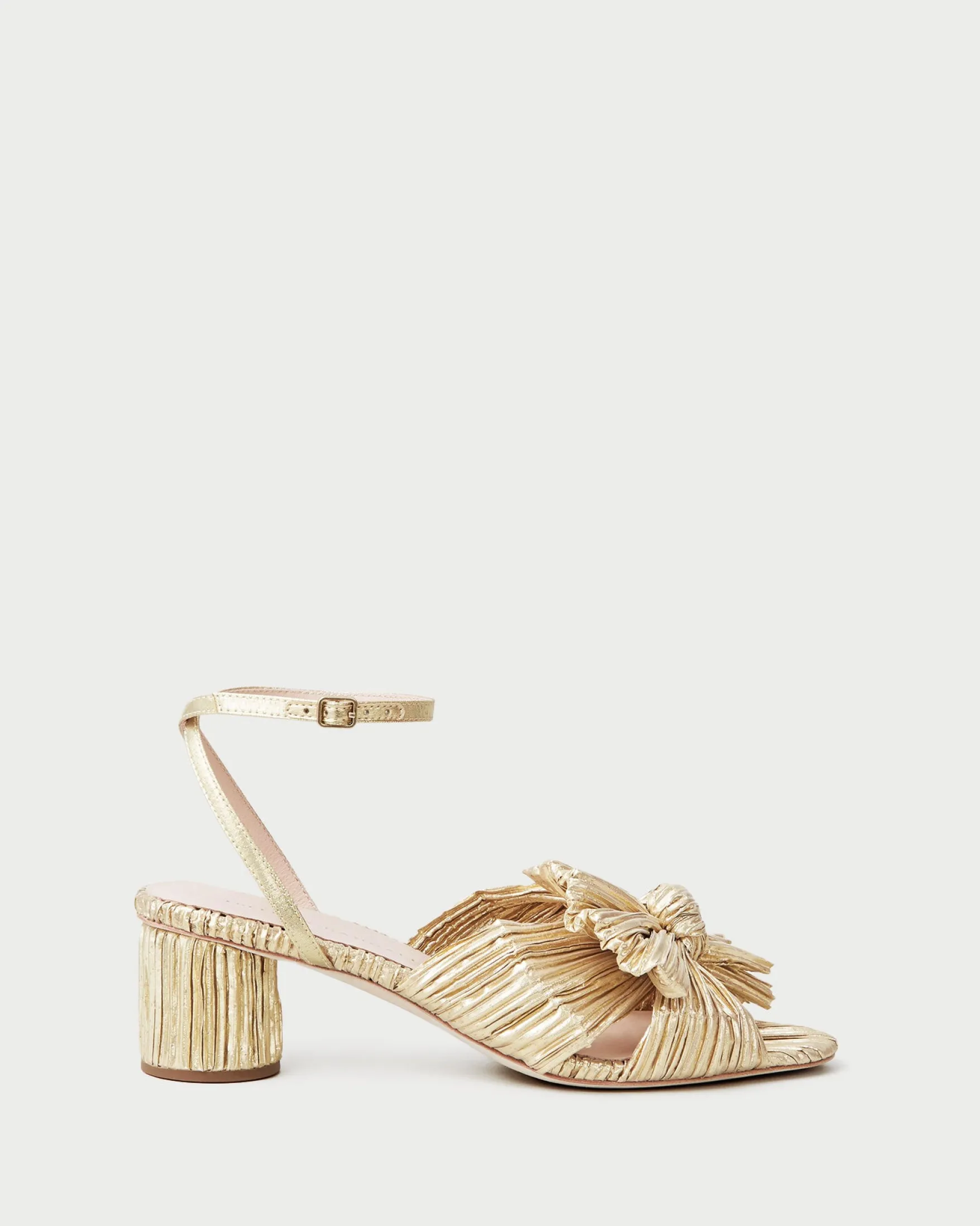 Online Dahlia Black Pleated Bow Heel Heeled Sandals