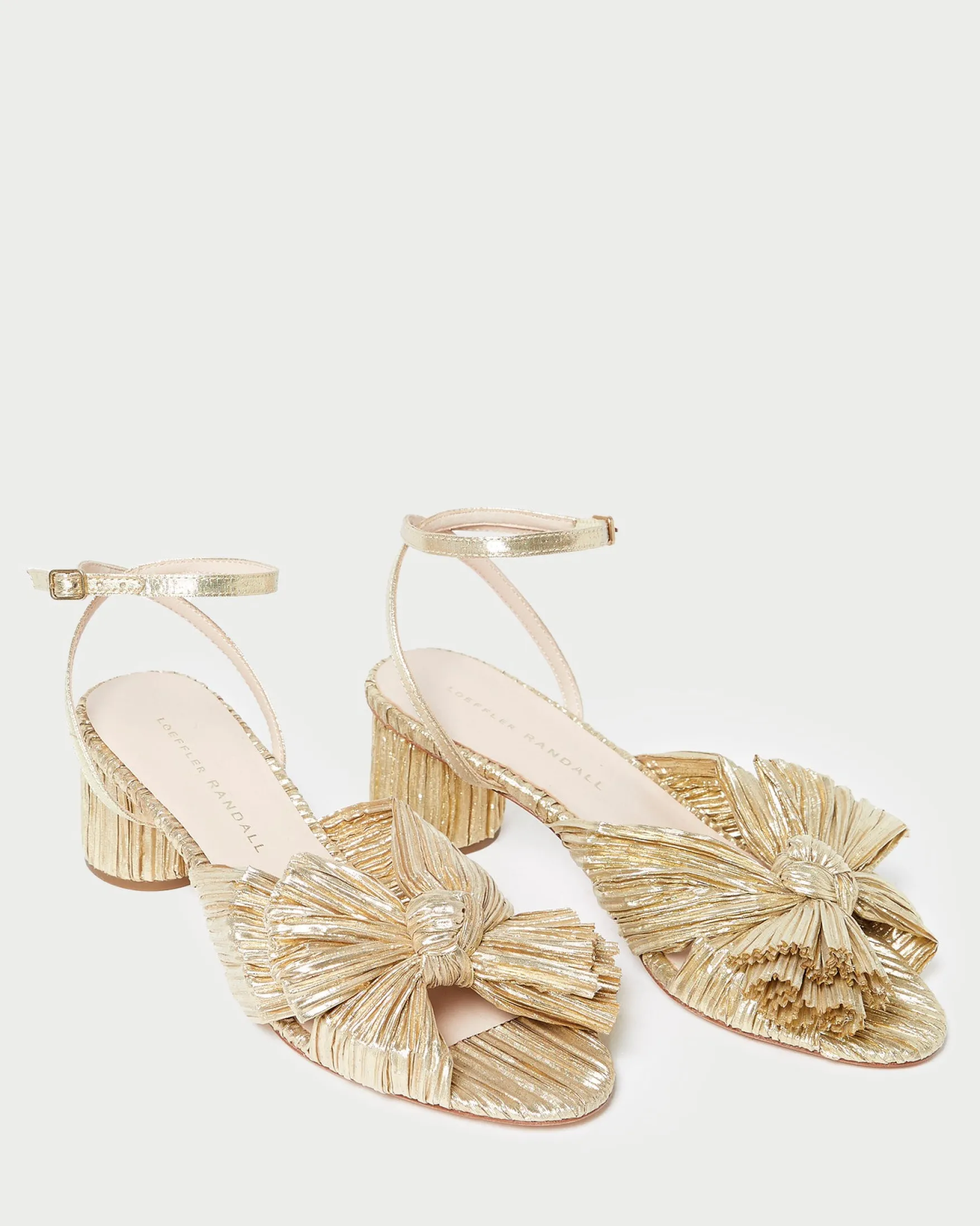 Online Dahlia Black Pleated Bow Heel Heeled Sandals