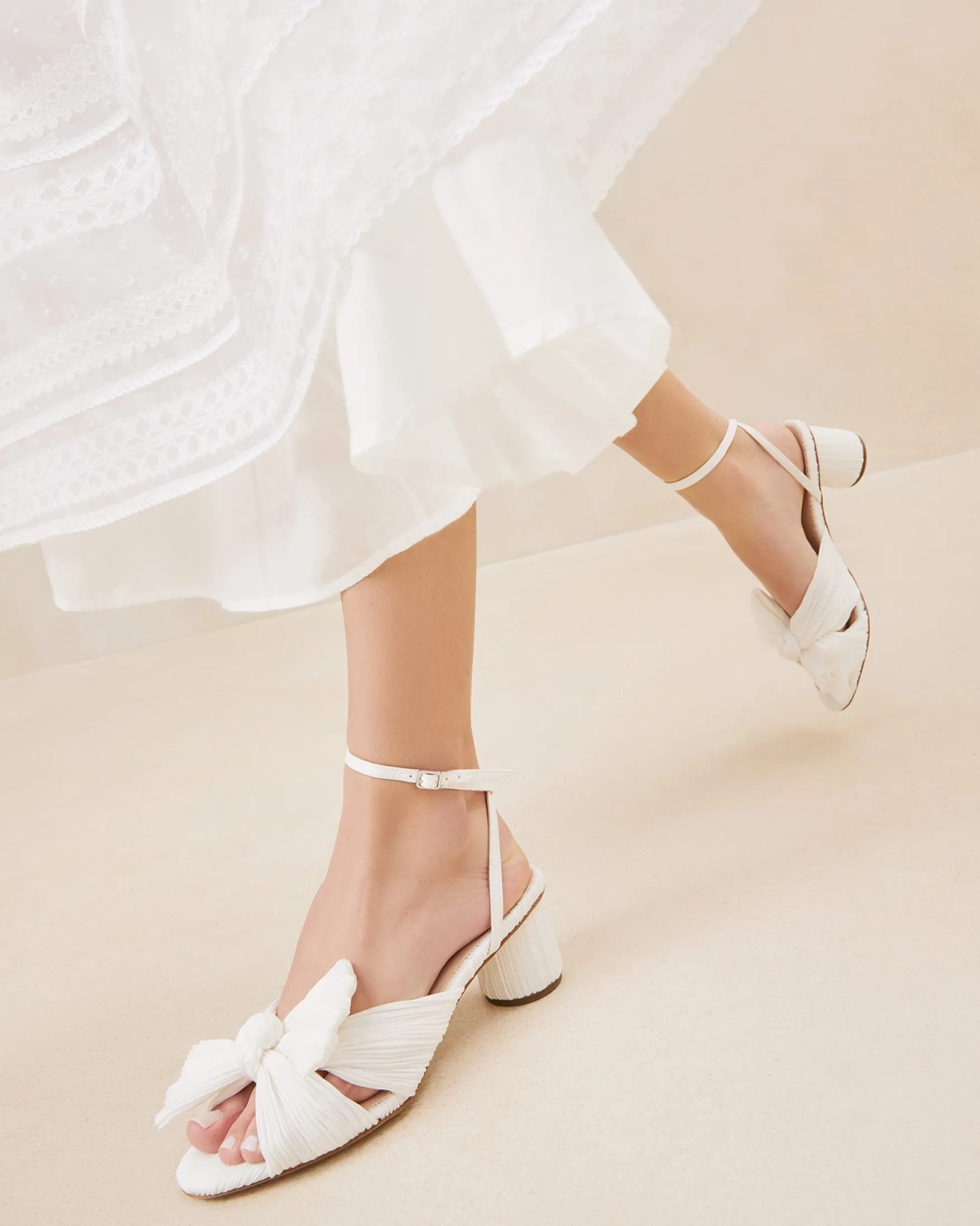Online Dahlia Black Pleated Bow Heel Heeled Sandals