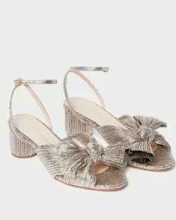 Dahlia Blue Floral Bow Heel SOMETHING BLUE|FOR THE BRIDE