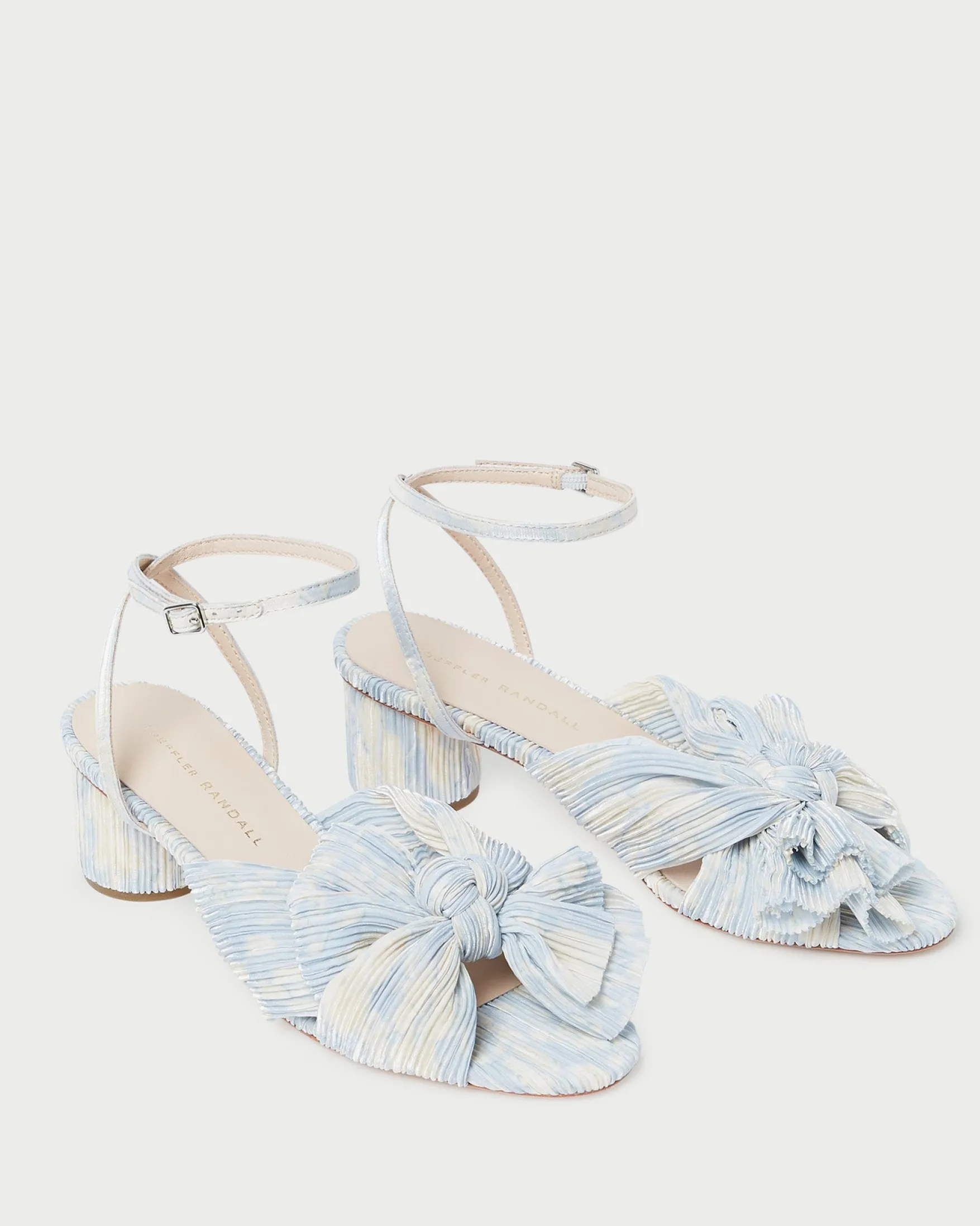 Sale Dahlia Pleated Bow Heel FOR THE GUESTS|FOR THE BRIDE