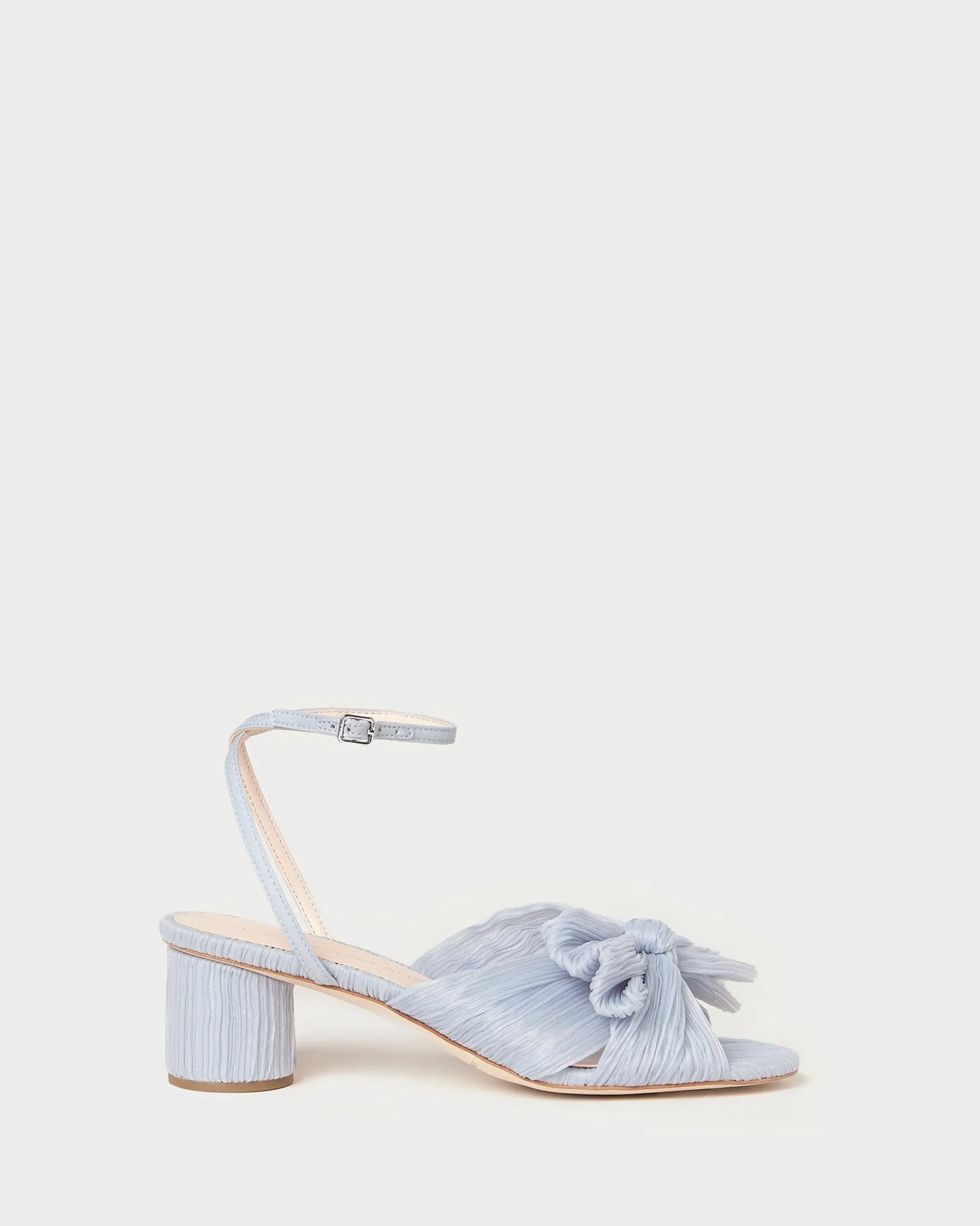 Dahlia Pleated Bow Heel SOMETHING BLUE|FOR THE BRIDE