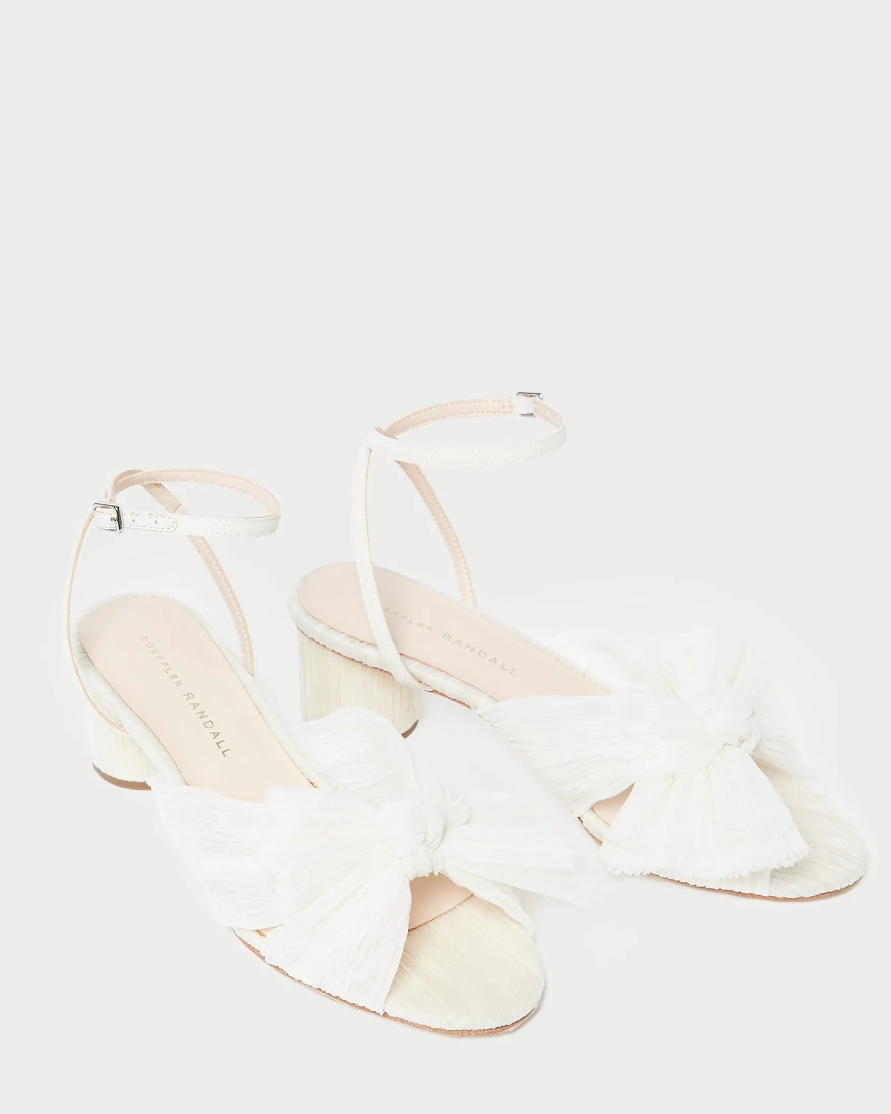 Dahlia Pleated Bow Heel SOMETHING BLUE|FOR THE BRIDE