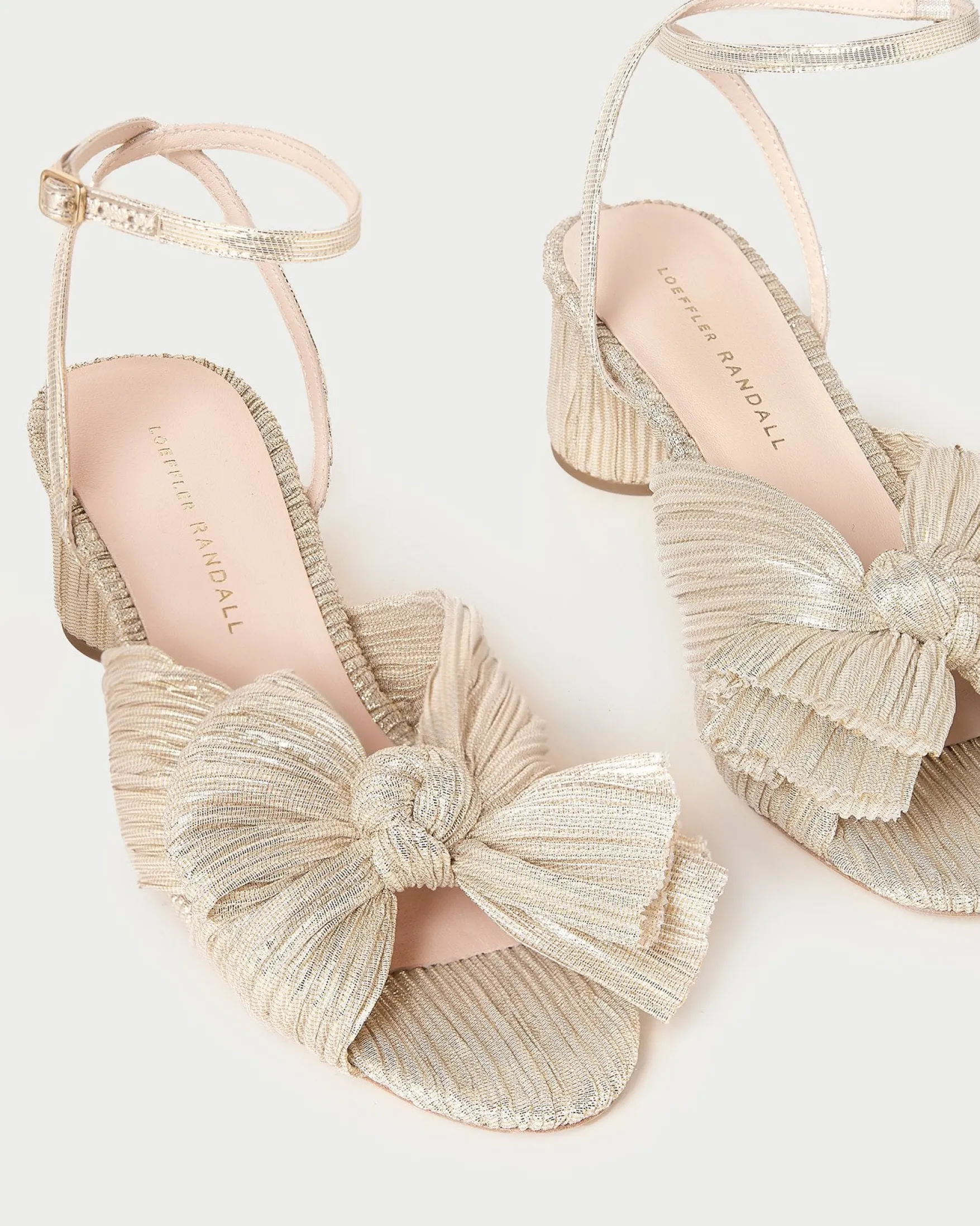Dahlia Pleated Bow Heel SOMETHING BLUE|FOR THE BRIDE