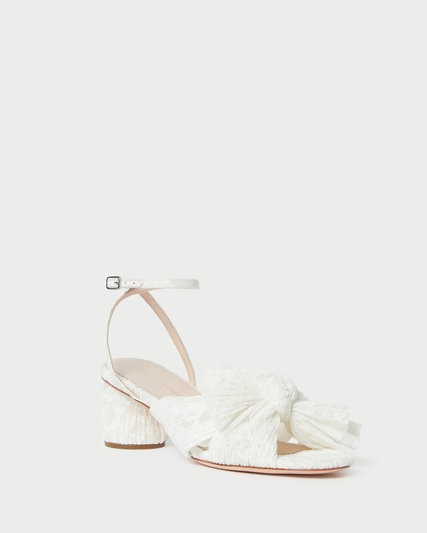 Dahlia Pleated Bow Heel SOMETHING BLUE|FOR THE BRIDE