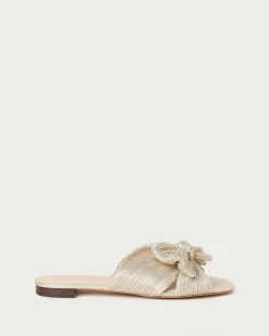 Outlet Daphne Bow Slide Flat Sandals