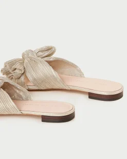Outlet Daphne Bow Slide Flat Sandals