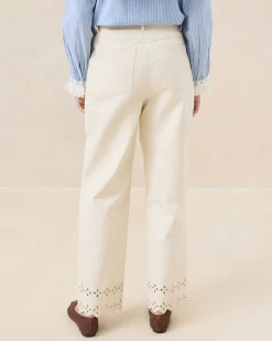 Best Demi Natural Embroidered Pant Casual Staples|Vacation Shop