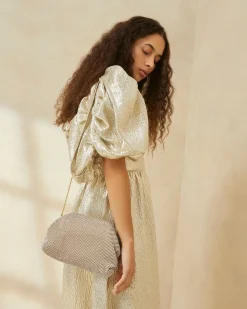 Sale Doreen Gold Diamanté Frame Pouch Clutches