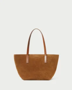 Easton Cacao Suede Medium Tote Casual Staples|Totes