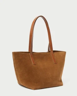 Easton Cacao Suede Medium Tote Casual Staples|Totes