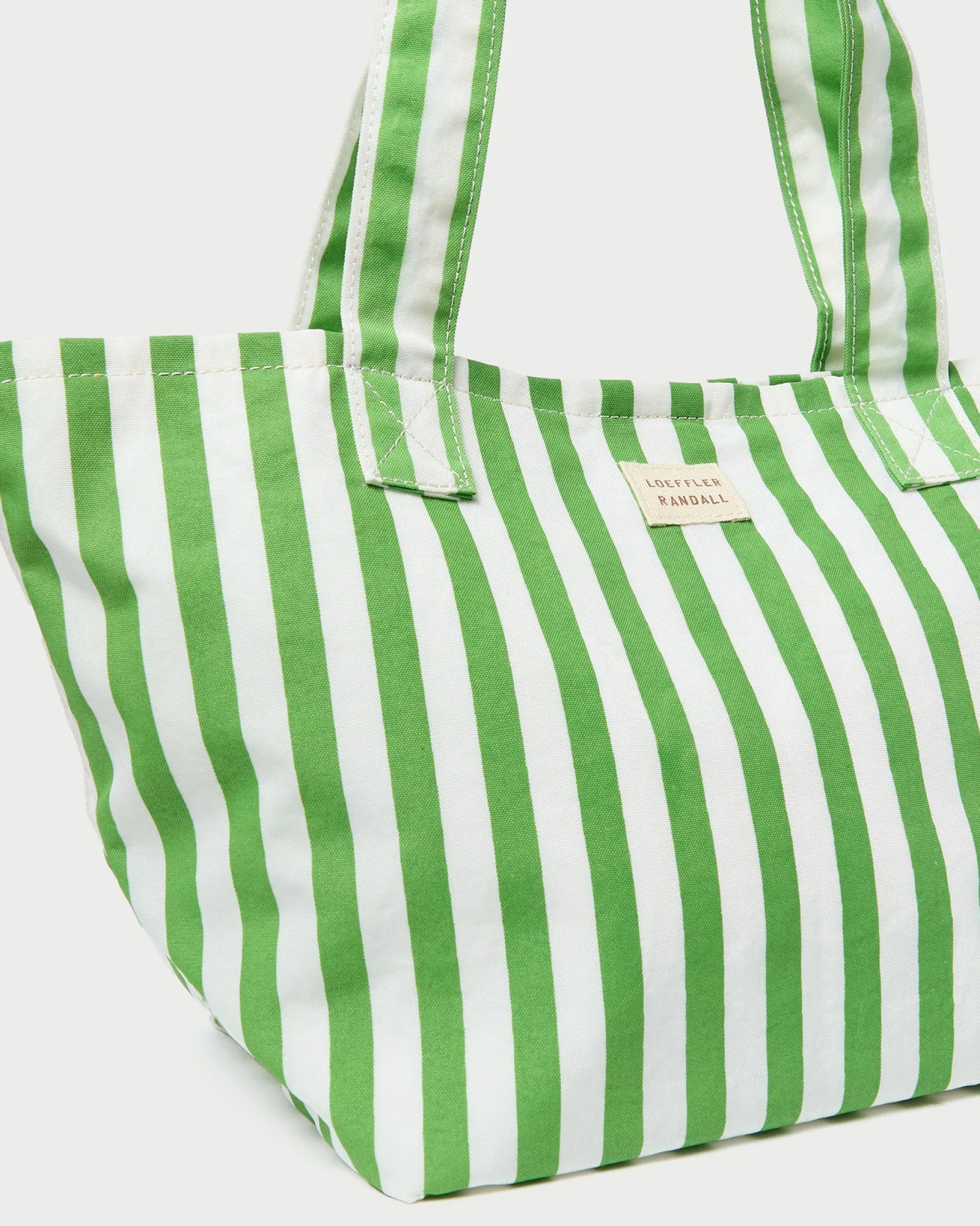 Best Ellis Green Stripe Packable Tote Jessie Loves|Totes