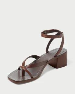 Online Eloise Leather Heeled Sandal Casual Staples|Heeled Sandals