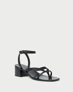 Hot Eloise Leather Heeled Sandal Casual Staples|Vacation Shop